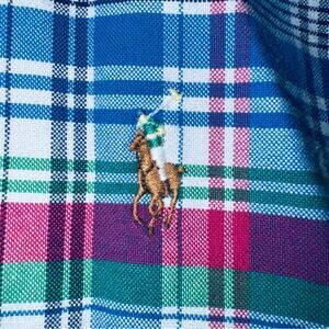 EUC Men’s Ralph Lauren Short Sleeve Blue Plaid Button Down Shirt size XXL